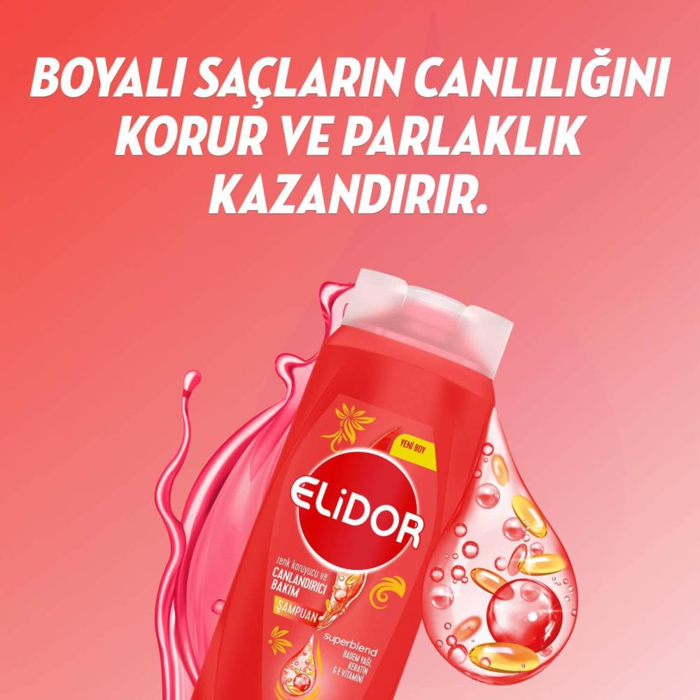 Elidor Superblend Saç Bakım Şampuanı Renk Koruyucu ve Canlandırıcı Bak