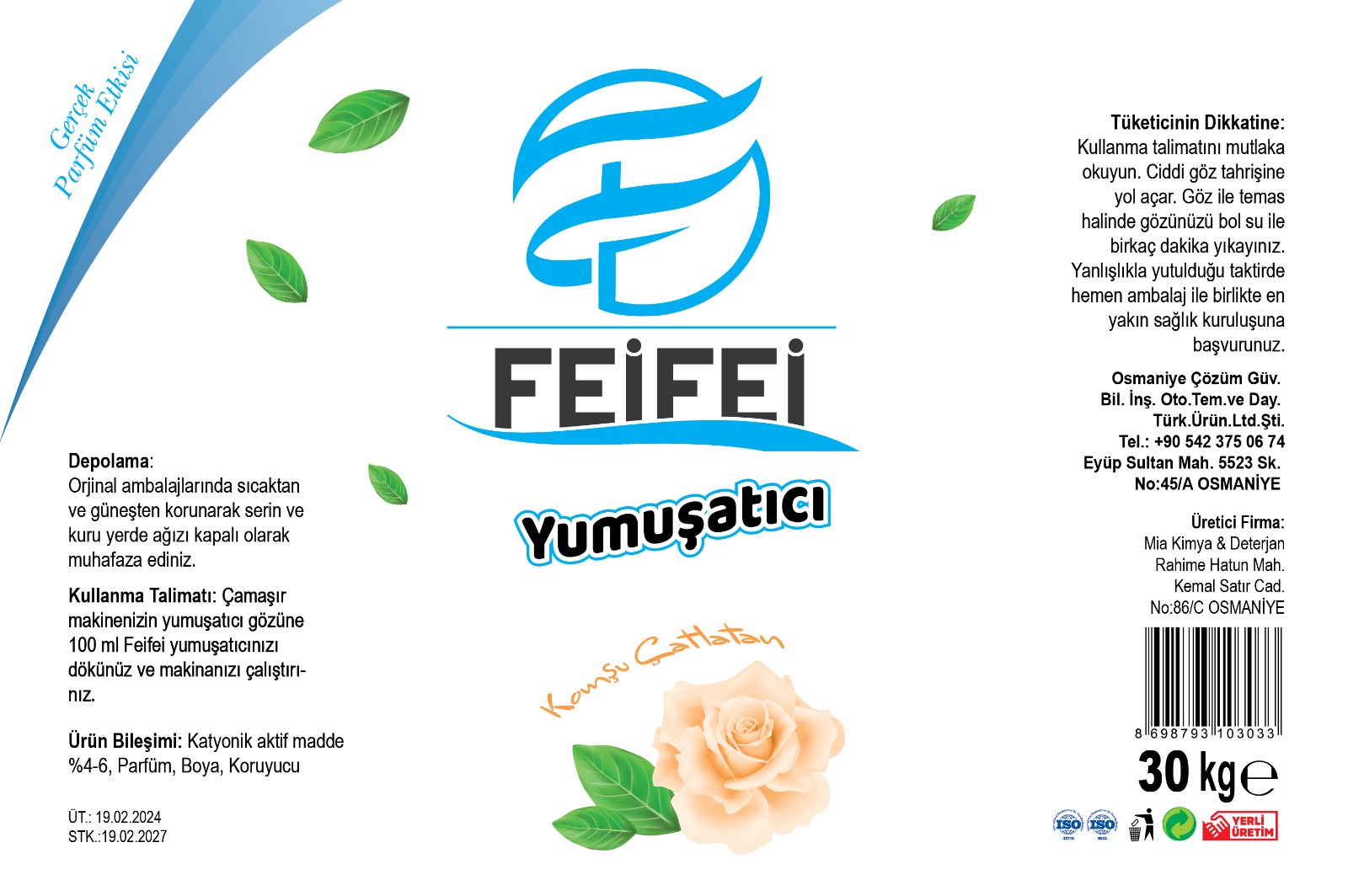 Beyaz Yumuşatıcı ( Komşu Çatlatan ) FeiFei