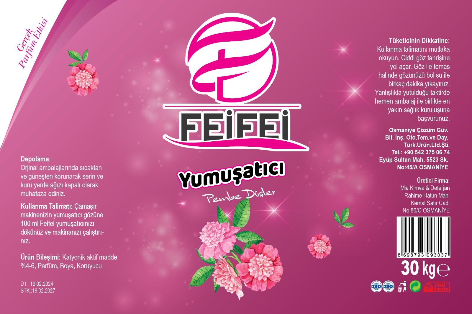 Pembe Yumuşatıcı ( Pembe Düşler ) FeiFei