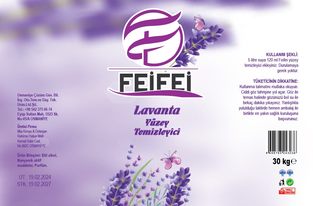 Lavanta Yüzey Temizleyici FeiFei