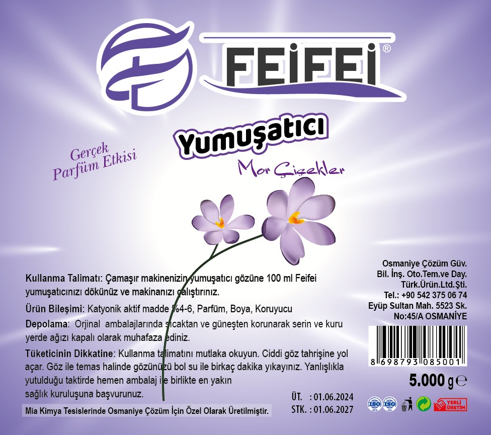 Mor Çiçekler Yumuşatıcı 5 Kg