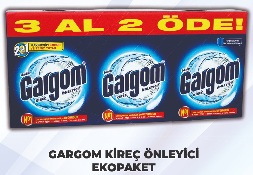 Gargom Kireç Önleyici 3 Al 2 Öde 1,5 Kg