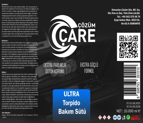Ultra Torpido Bakım Sütü (SIVI) 10 Kg