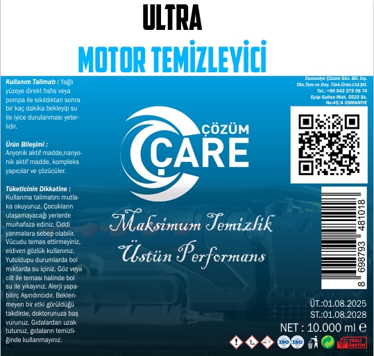 Ultra Motor Temizleyici 10 Kg