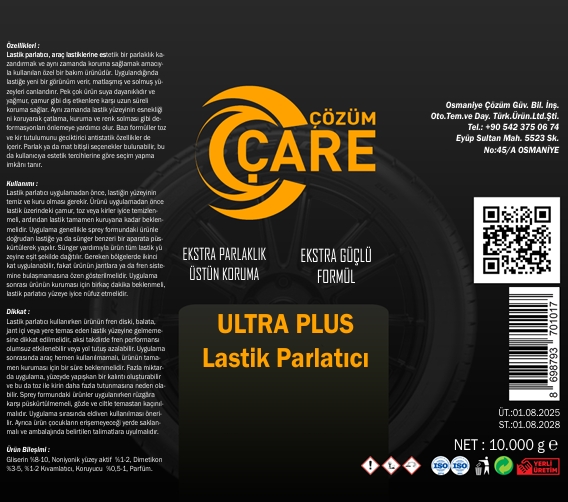 Ultra Plus Lastik Parlatıcı 10 Kg