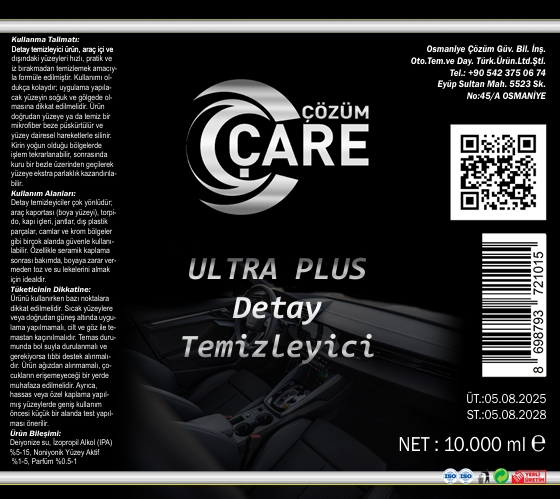 Ultra Plus Detay Temizleyici 10 Kg