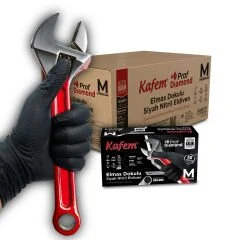 NİTRİL ELDİVEN EXTRA KAFEM XLARGE 50Lİ 20 PK SİYAH